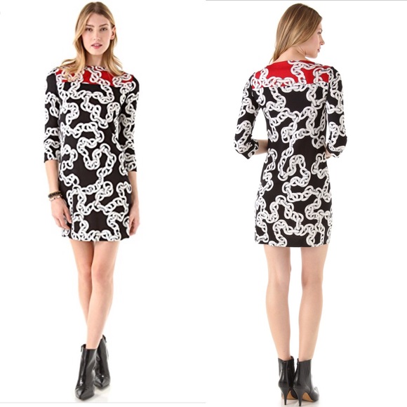 Diane Von Furstenberg Dresses & Skirts - Diane von Furstenberg DVF Ruri Chain Sheath Dress